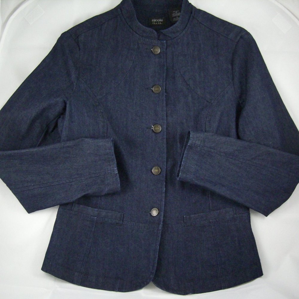 Nicole Miller Blue Jeans Jacket - Size 4